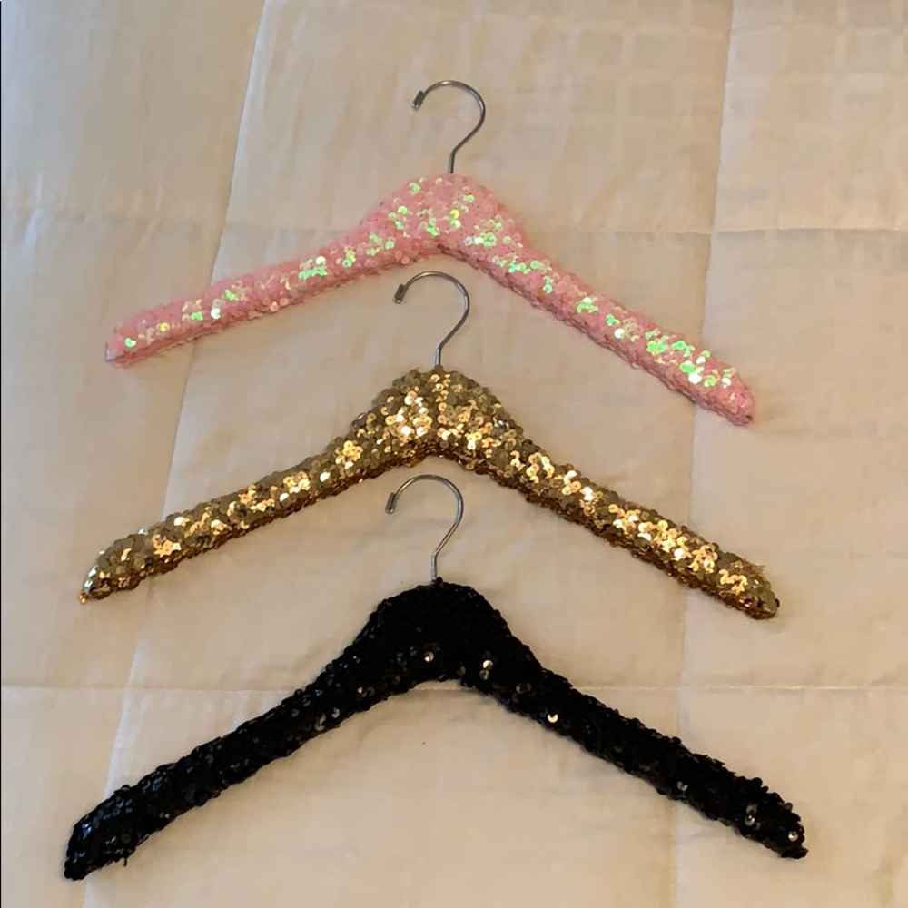 Sequined Hangers.